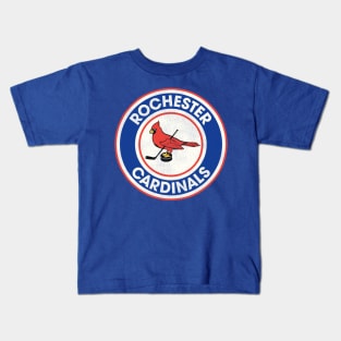 Defunct Rochester Cardinals Hockey Team Kids T-Shirt